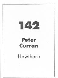 1990 Select AFL Stickers #142 Peter Curran Back